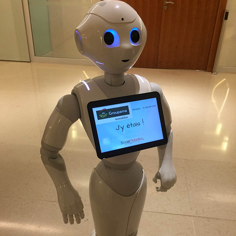 PEPPER THE ROBOT HELPS OUT AT GROUPAMA IMMOBILIER